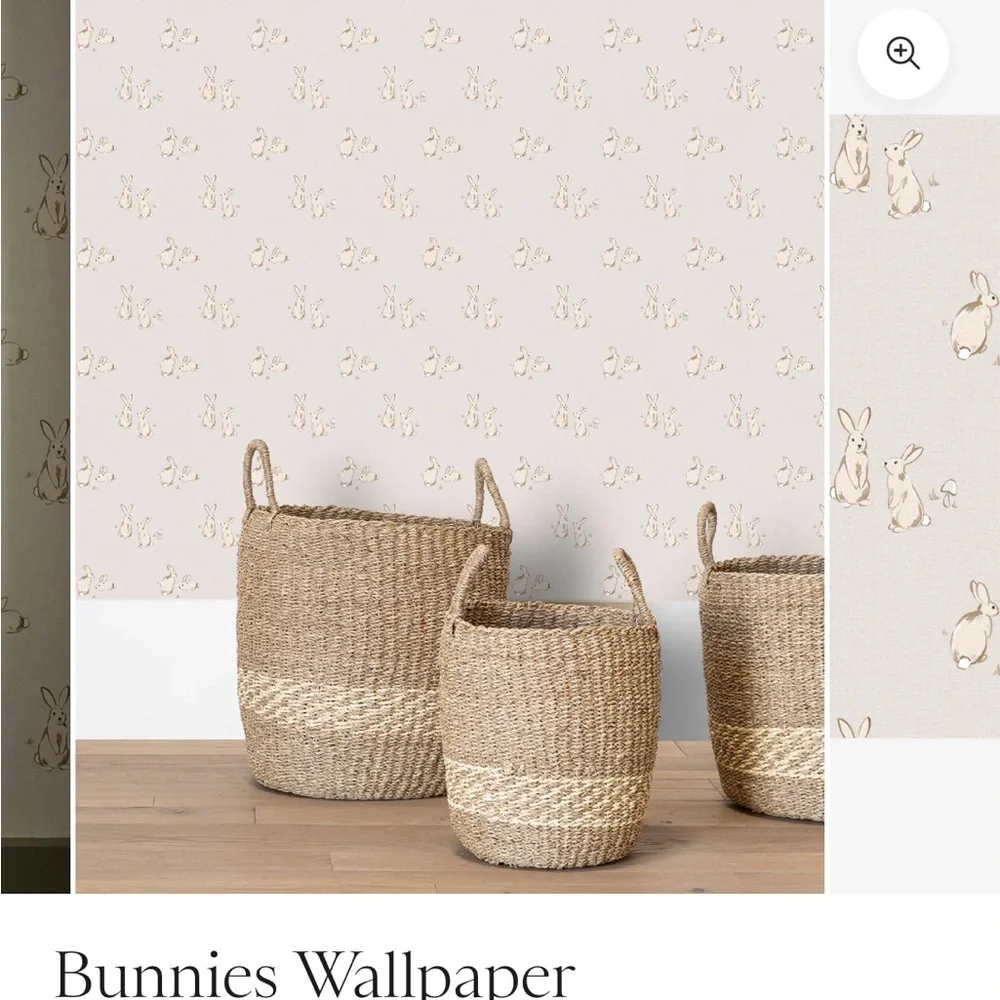 Cute Bunny Print Fabric Roll